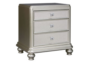 Image for Coralayne Silver Three Drawer Nightstand