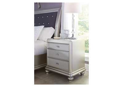 Coralayne Queen Upholstered Bed with Mirrored Dresser, Chest and Nightstand,Signature Design By Ashley