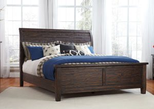Image for Trudell Golden Brown Queen Panel Bed