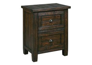 Image for Trudell Golden Brown Two Drawer Nightstand