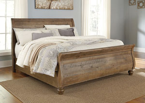 Image for Trishley Light Brown Queen Sleigh Bed