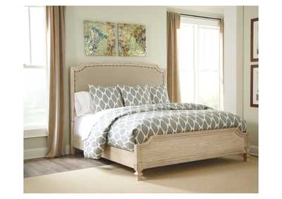 Image for Demarlos Queen Upholstered Panel Bed