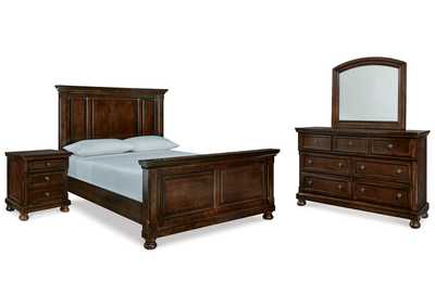 Image for Porter Queen Panel Bed, Dresser, Mirror and Nightstand
