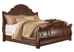 Image for Florentown Dark Brown Queen Sleigh Bed