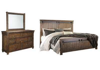 Image for Lakeleigh Queen Panel Bed with Mirrored Dresser