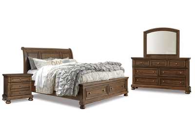Image for Flynnter Queen Sleigh Storage Bed, Dresser, Mirror and Nightstand