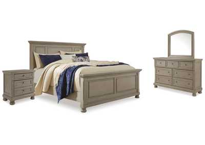 Image for Lettner King Panel Bed, Dresser, Mirror and 2 Nightstands