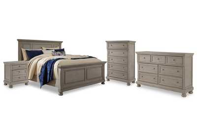 Image for Lettner California King Panel Bed, Dresser, Chest and 2 Nightstands