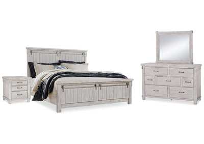 Image for Brashland King Panel Bed, Dresser, Mirror and 2 Nightstands