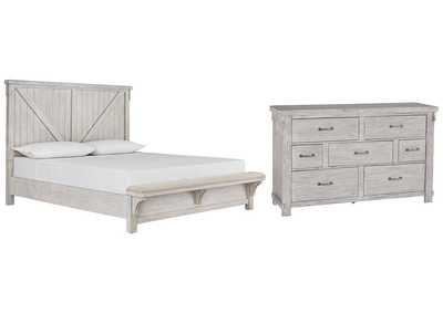 Brashland King Panel Bed with Dresser,Signature Design By Ashley
