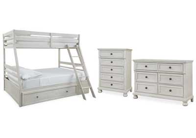 Image for Robbinsdale Twin over Full Bunk Bed, Dresser and Chest