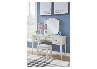 Image for Robbinsdale Mirrored Vanity with Bench