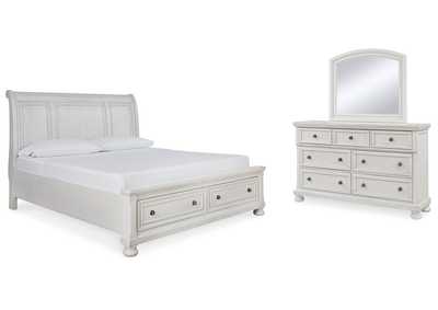 Image for Robbinsdale King Sleigh Storage Bed, Dresser and Mirror