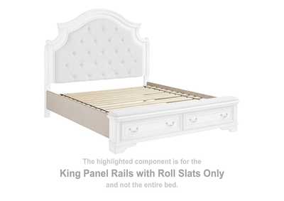 Realyn King Upholstered Panel Bed, Dresser, Mirror and Nightstand,Signature Design By Ashley