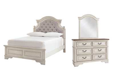 Image for Realyn Full Panel Bed with Mirrored Dresser