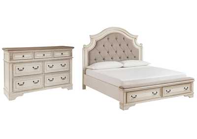 Realyn California King Upholstered Bed with Dresser,Signature Design By Ashley