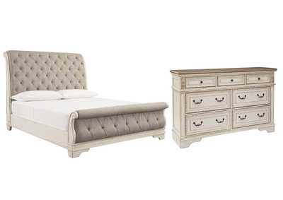 Realyn California King Sleigh Bed with Dresser,Signature Design By Ashley