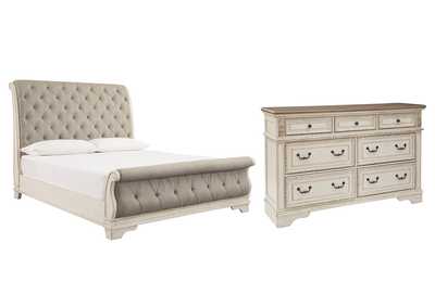 Realyn King Sleigh Bed with Dresser,Signature Design By Ashley
