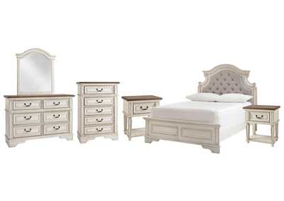 Realyn Full Panel Bed with Mirrored Dresser, Chest and 2 Nightstands,Signature Design By Ashley