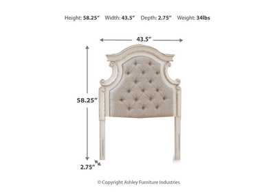 Realyn Twin Upholstered Panel Headboard,Signature Design By Ashley