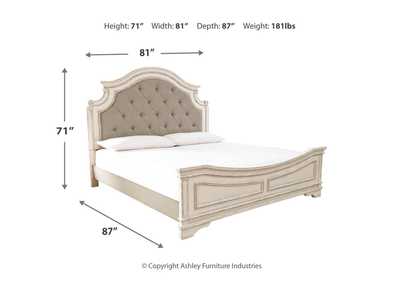 Realyn California King Panel Bed, Dresser, Mirror and Nightstand,Signature Design By Ashley