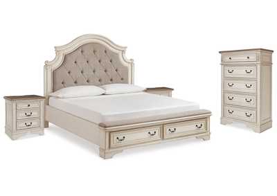 Image for Realyn King Storage Bed, Chest and 2 Nightstands