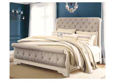 Realyn King Sleigh Bed with Mirrored Dresser and 2 Nightstands,Signature Design By Ashley