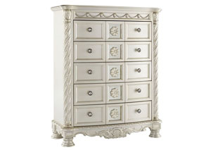 Image for Cassimore Pearl Silver Five Drawer Chest