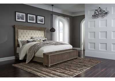 Johnelle California King Upholstered Panel Bed with Storage