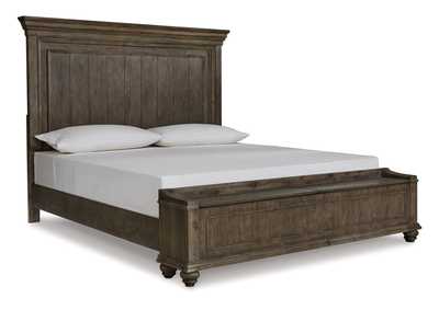 Johnelle California King Panel Bed with Storage Bench