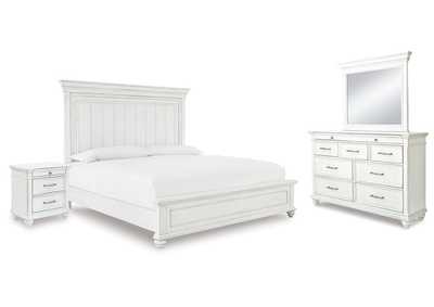 Kanwyn Queen Panel Bed, Dresser, Mirror and Nightstand