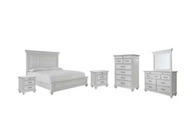 Image for Kanwyn Queen Panel Bed with Mirrored Dresser, Chest and 2 Nightstands