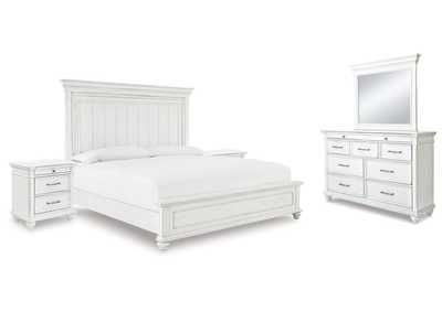 Image for Kanwyn King Panel Bed, Dresser, Mirror and 2 Nightstands
