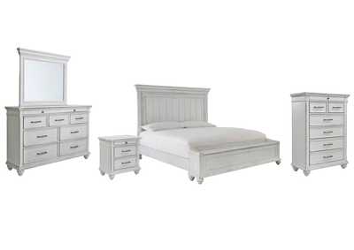 Image for Kanwyn King Panel Bed with Storage with Mirrored Dresser, Chest and Nightstand