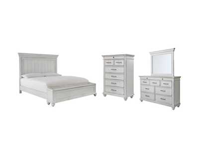Image for Kanwyn Queen Panel Bed with Storage with Mirrored Dresser and Chest