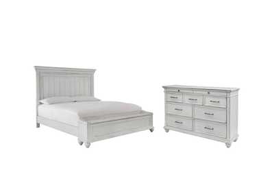 Kanwyn Queen Panel Bed with Storage with Dresser,Benchcraft