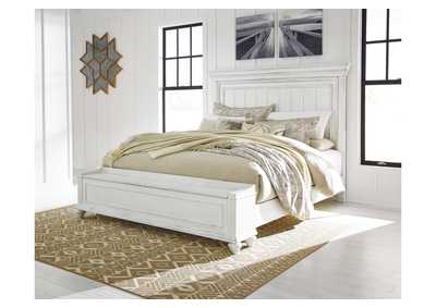 Kanwyn California King Panel Bed with Storage Bench,Benchcraft