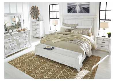 Kanwyn King Panel Bed with Storage Bench,Benchcraft
