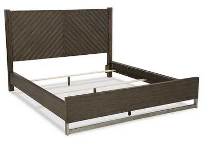 Arkenton California King Panel Bed with Mirrored Dresser,Ashley