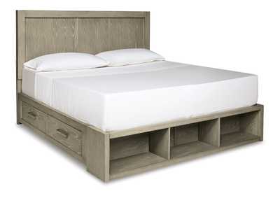 Fawnburg California King Panel Bed with Storage