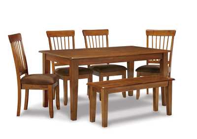 Image for Berringer Dining Table and 4 Chairs and Bench