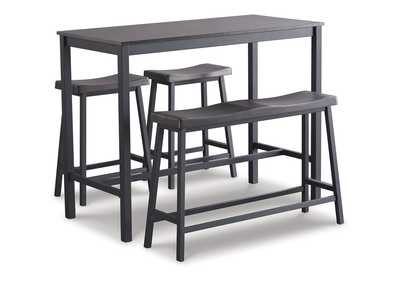 Playden Counter Height Dining Table and Bar Stools (Set of 4)
