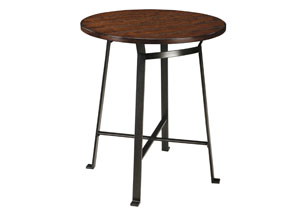 Image for Challiman Rustic Brown Round Counter Table