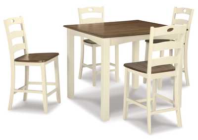 Woodanville Counter Height Dining Table and Bar Stools (Set of 5)