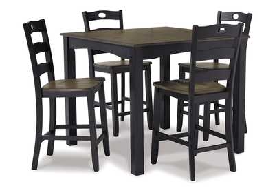 Image for Froshburg Counter Height Dining Table and Bar Stools (Set of 5)