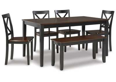Image for Larsondale Dining Table and Chairs with Bench (Set of 6)
