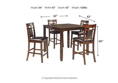 Bennox Counter Height Dining Table and Bar Stools (Set of 5),Signature Design By Ashley