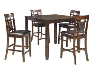 Image for Bennox Brown Dining Room Counter Table Set