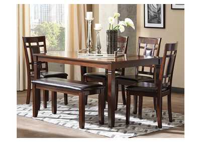 Bennox Dining Table And Chairs With Bench (Set Of 6),Signature Design By Ashley
