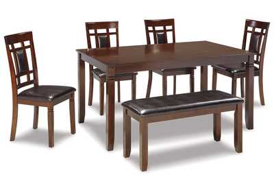 Image for Bennox Dining Table and Chairs with Bench (Set of 6)